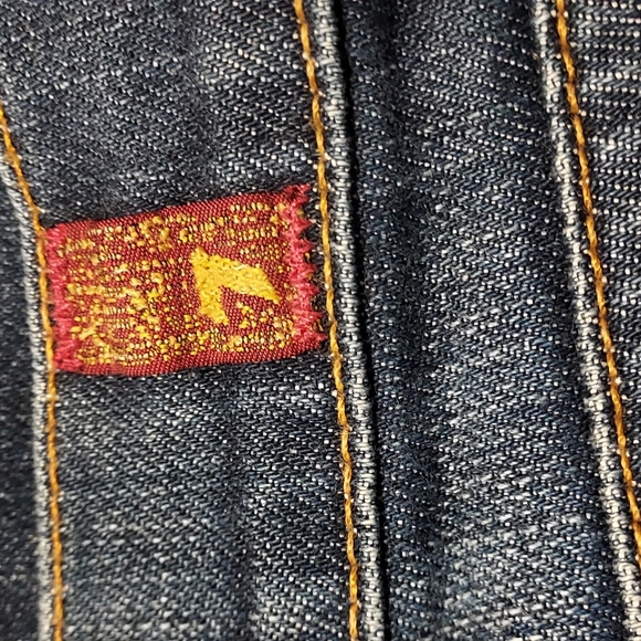 Women's Size 6 7 For All Mankind Washed Distressed Flare Jeans - Picture 11 of 15